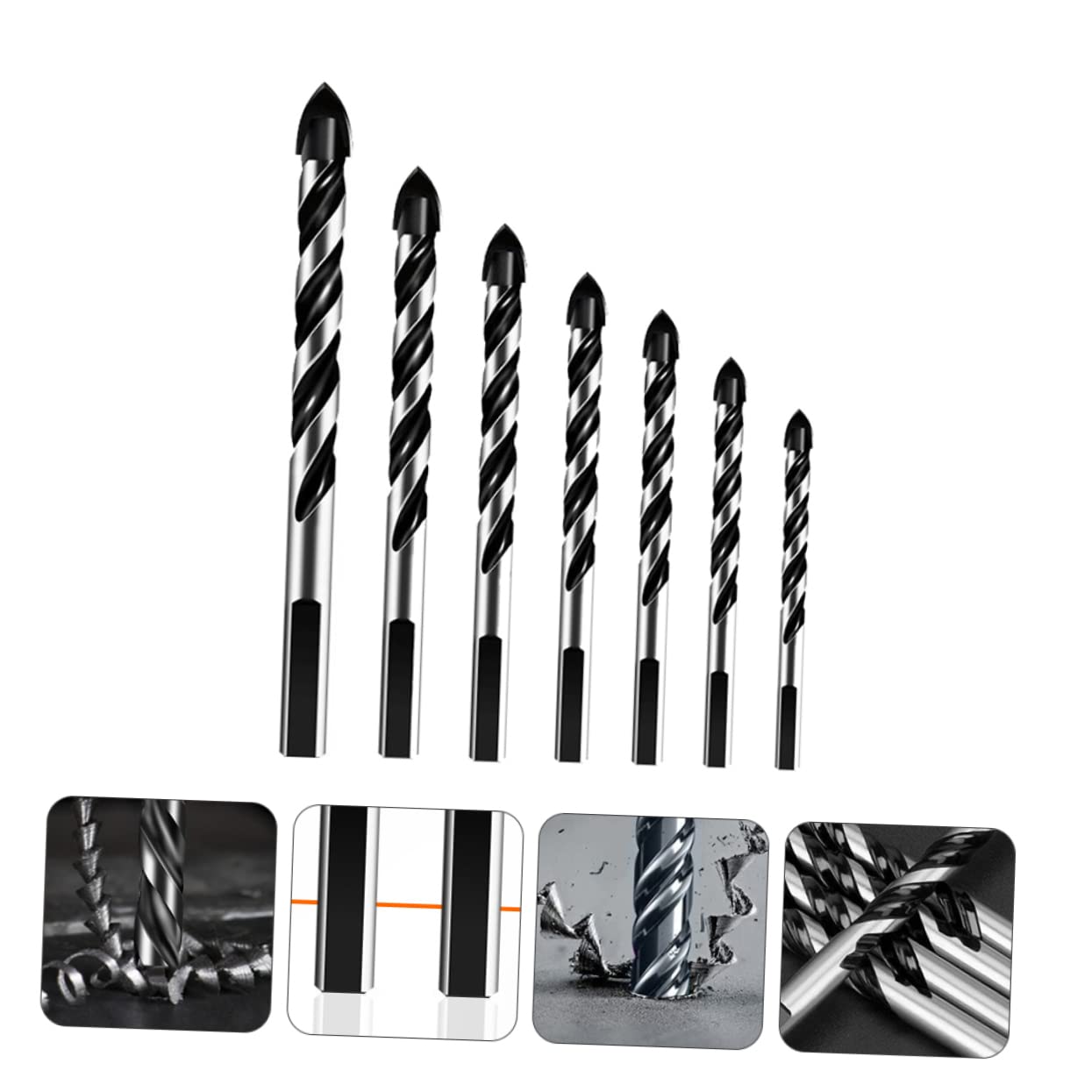 HOLIDYOYO 1Set Electric Drill Bit for Tiles Marble and More Quick Accurate Drilling Tools for Includes