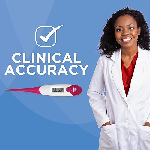 Miniatura 6 de Veridian Termómetro digital basal  Ayuda natural de planificación familiar  Lectura de 60 segundos  Resultados a 1100 grados para un seguimiento