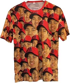 大谷翔平 顔だらけ Tシャツ XL Amazon.co.jp: 大谷翔平選手 MVP 顔だらけTシャツ XL 非売品 限定