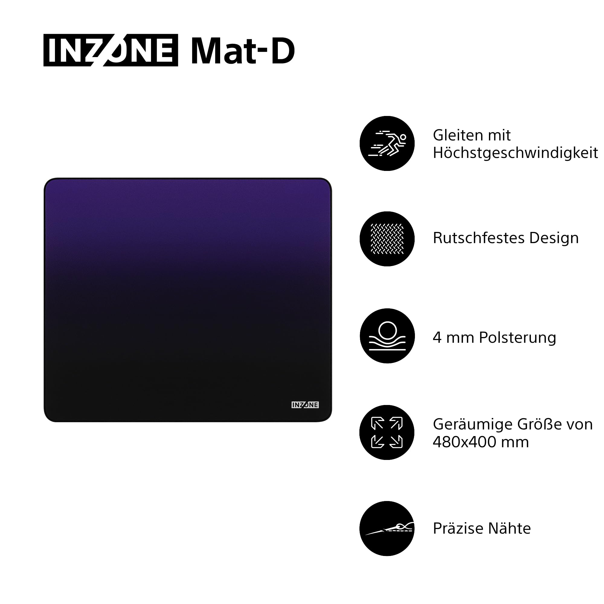 Sony INZONE Mat-D Gaming-Mauspad – Bild 4