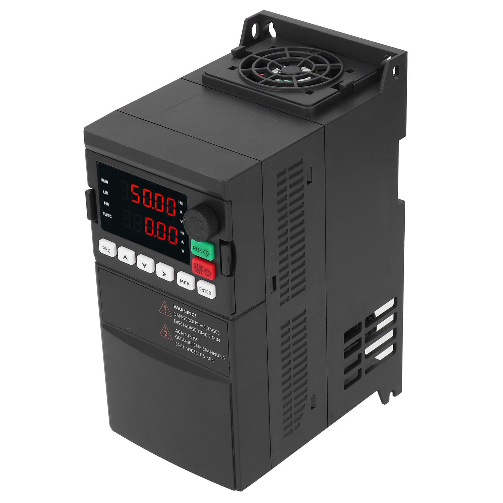 Inverter Motore con Regolatore di Frequenza a Frequenza Variabile da 2,2 KW con Protezione da Sovraccarico Velocità di Lavoro Elevata Dissipazione del Calore Ventola di Raffreddamento