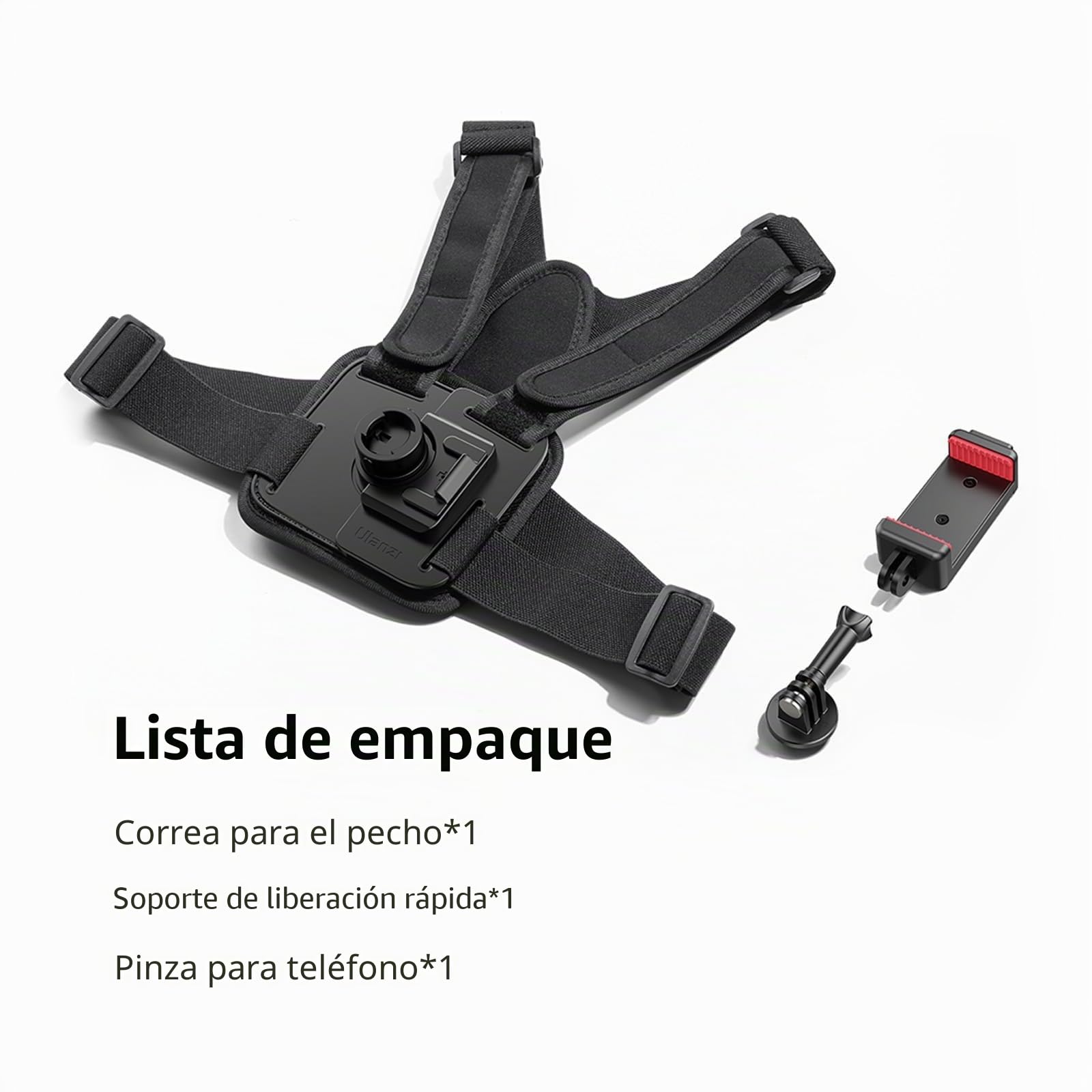Ulanzi POV - Soporte de pecho magnético para iPhone 15, 14, 13, 12, DJI Osmo, cámara de acción, correa de pecho, cómoda para vídeo Vlog