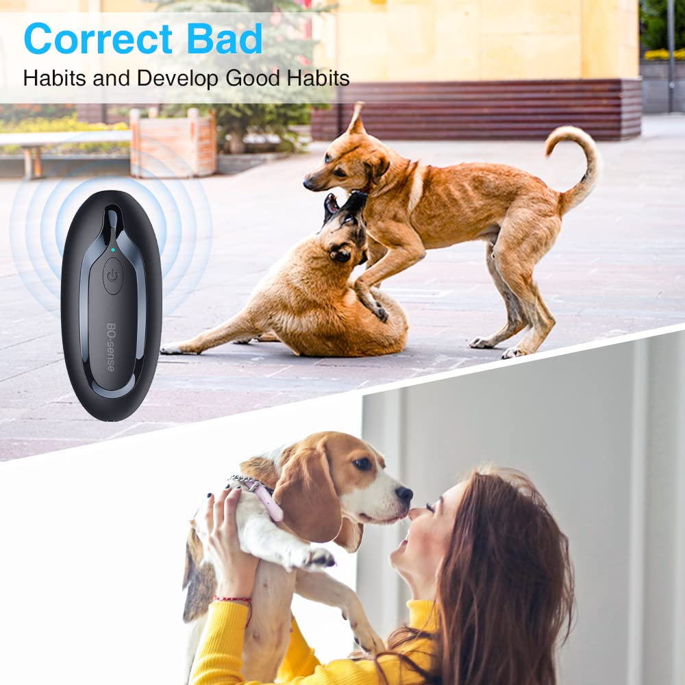 Anti-Aboiement Ultrason Pour Chien - Dispositif Silencieux Avec LED Et 3 Modes - Pour Intérieur/Extérieur - Jusqu'à 15m