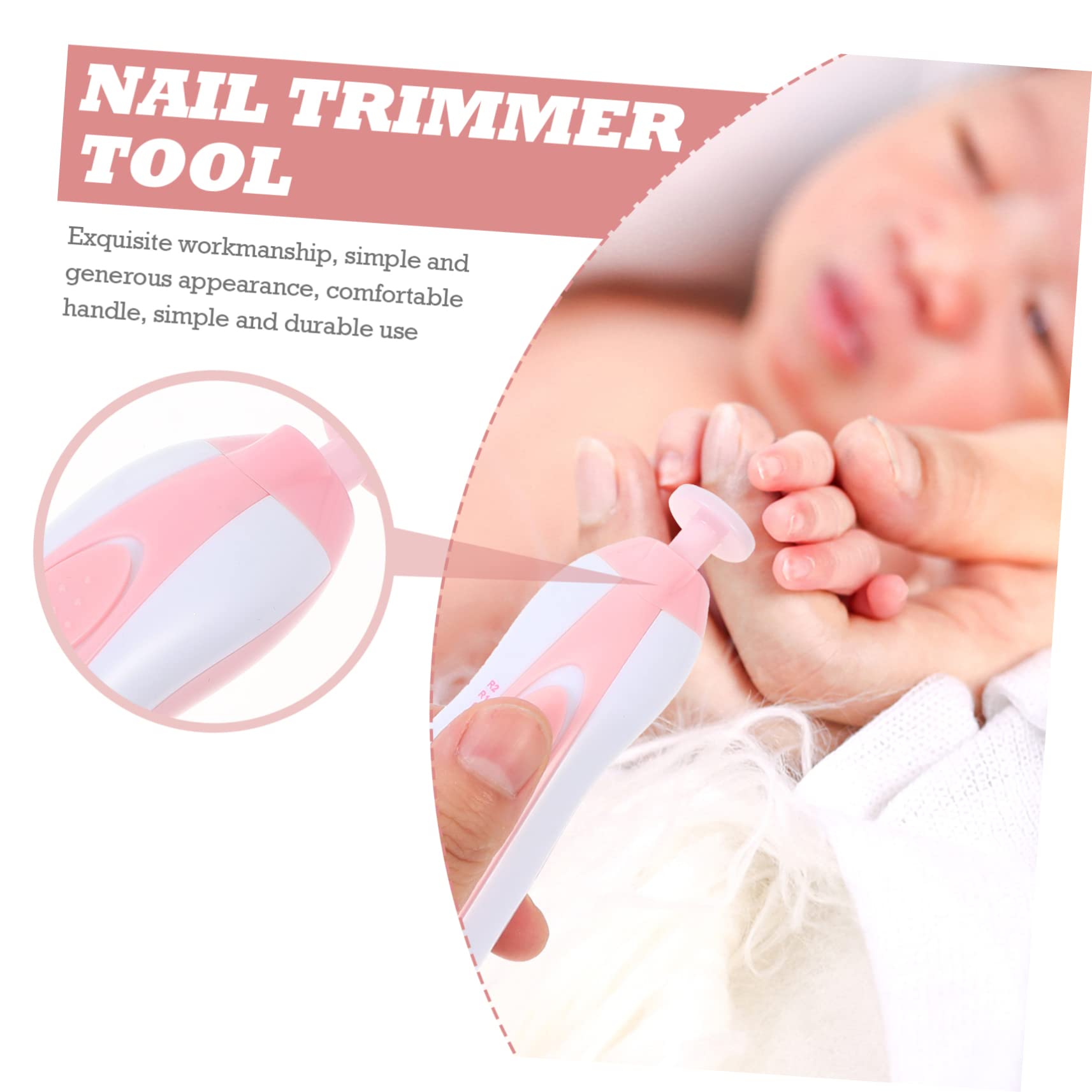 Cortauñas Eléctrico Taladro de Uñas Pulidor de Uñas Eléctrico Herramienta de Manicura para Niños Y Niñas Mini Portátil