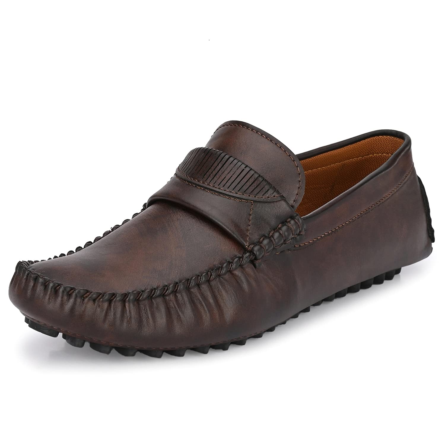 Prolific Mens Formal Drving Style Loafer Shoes (Size UK 6-13) Brown (B09HHCCLRS) Amazon Price History, Amazon Price Tracker