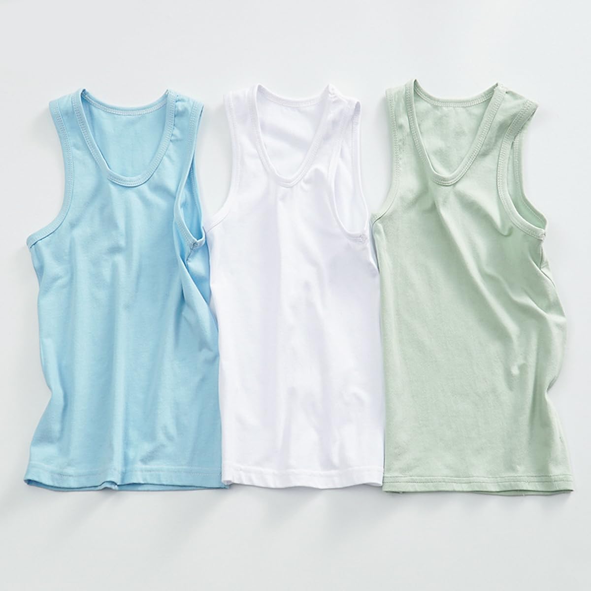Paquete de 5 Chalecos Tipo Camisola para niñas, Camisetas Interiores Suaves sin Mangas para niños, Camisetas sin Mangas Lisas, Ropa de Baile de Gimnasia de Ballet con Espalda Cruzada
