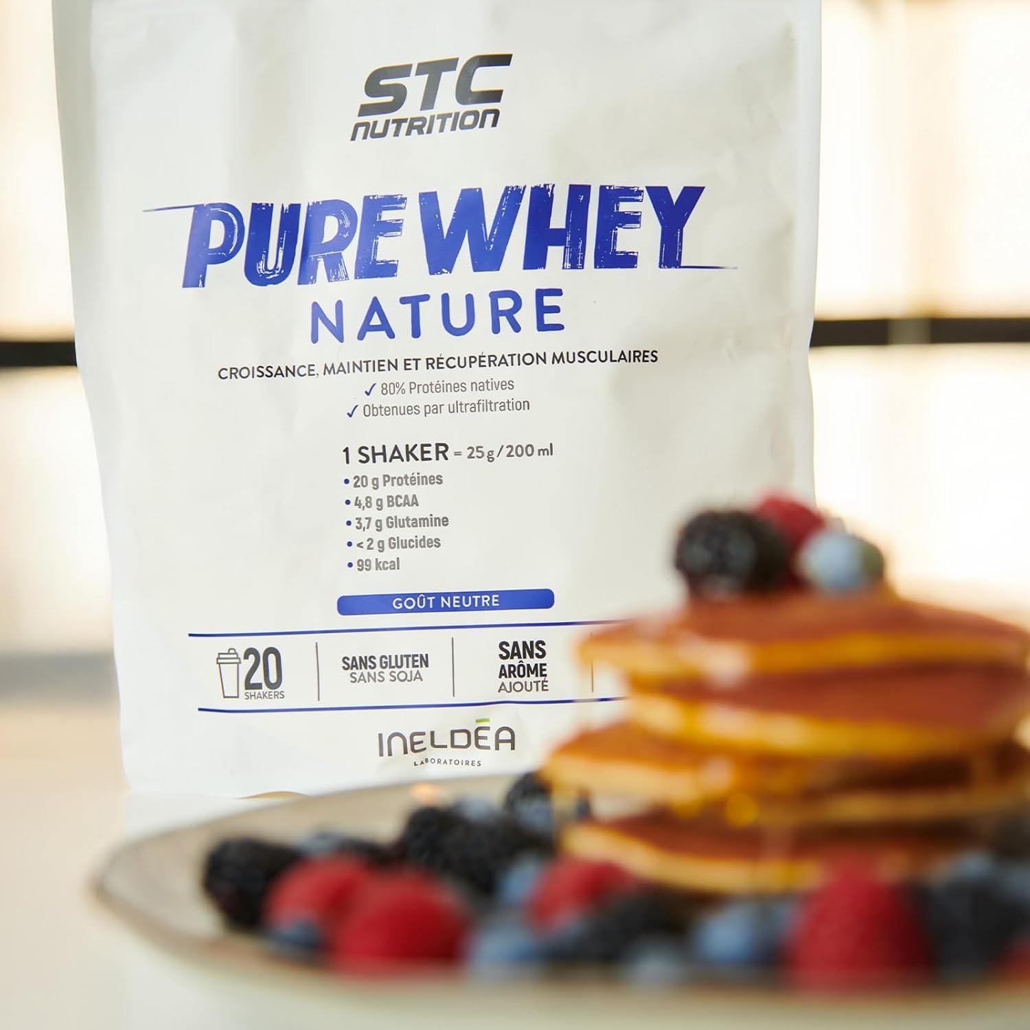 STC Nutrition Pure Whey protéines croissance & récupération musculaire 500g