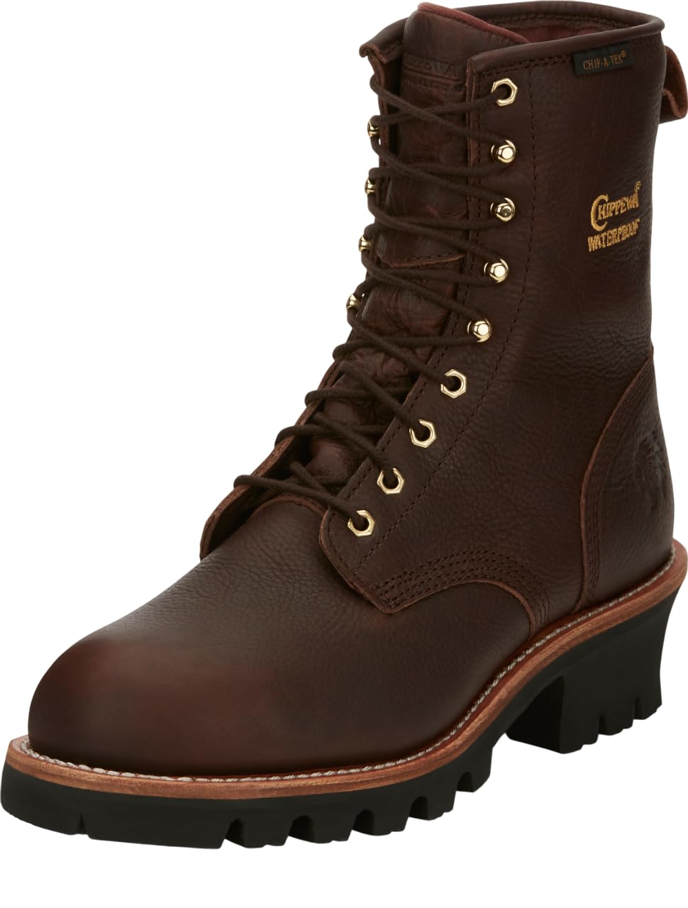 Chippewa Paladin 8" Waterproof Insulated Steel Toe Logger Boot, Men's Work Boot, Electrical Hazard, Oil & Slip Resistant
