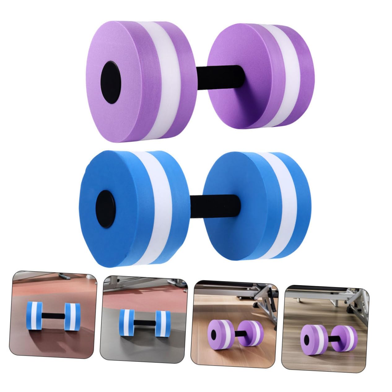 YARNOW Manubri Galleggianti Rotondi Eva 4 Pezzi per Fitness Acquatico | Leggeri e Versatili, per Programmi di Recupero e Riabilitazione, Uso Casuale in Acqua Colore Casuale