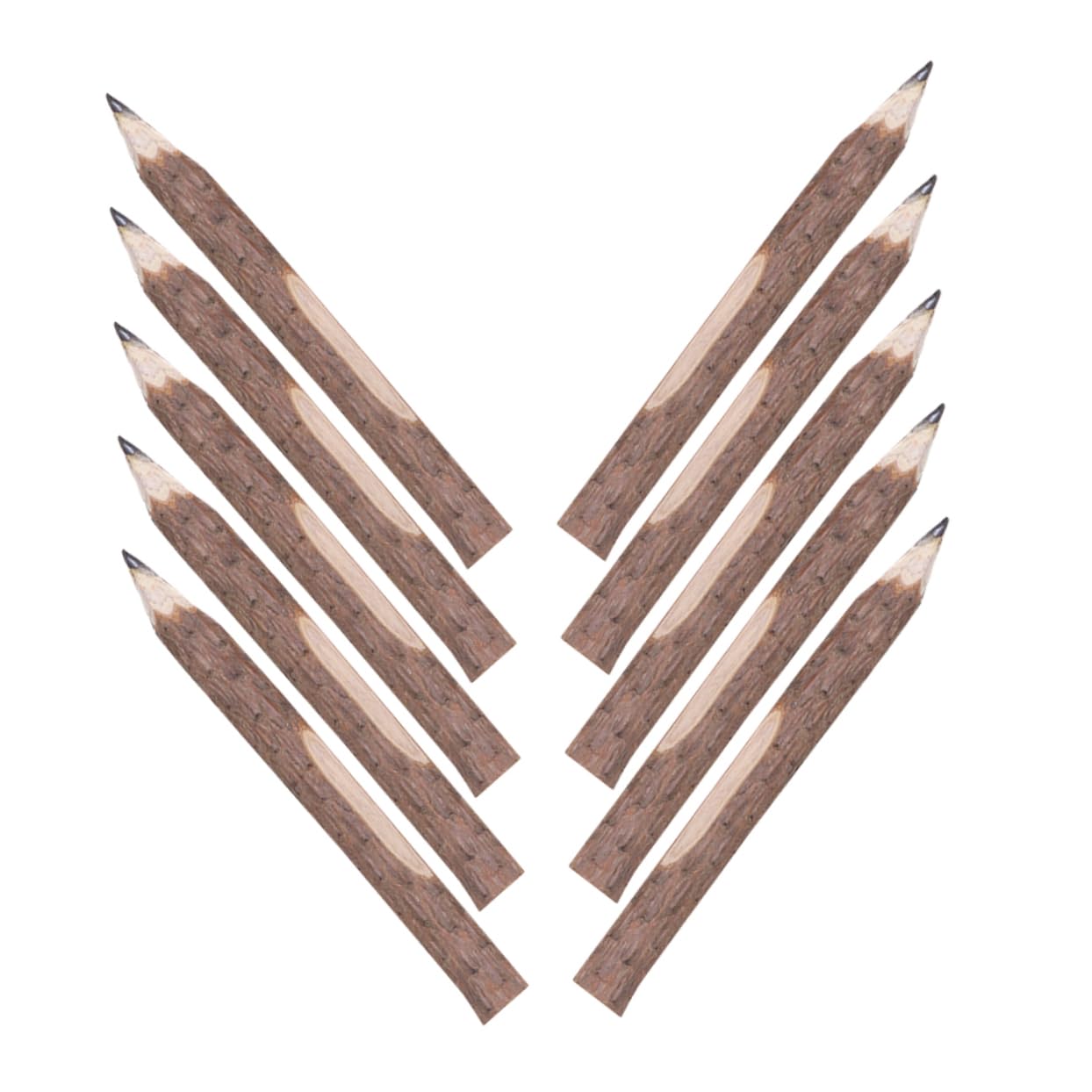 VILLCASE Lot De 5 Crayons À Dessin En Bois Pour Enfants 12 Crayons De Couleur 10 Pièces X 5