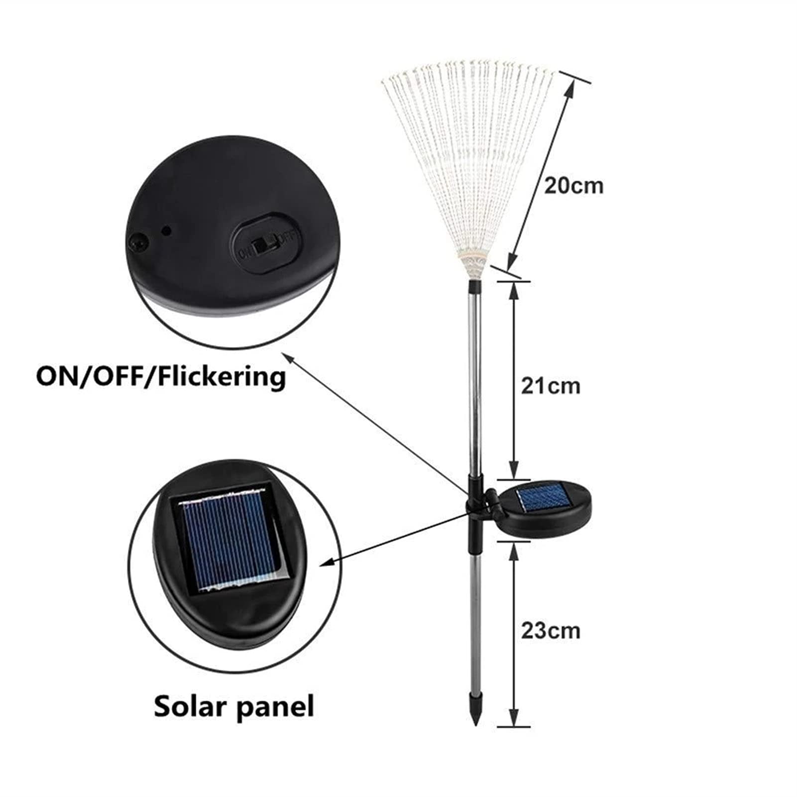 32LED Strahler Garten Weg Landschaft Licht Solar Boden Licht Außen Dekoration Windmühle wasserdichte Nacht Licht Lampen