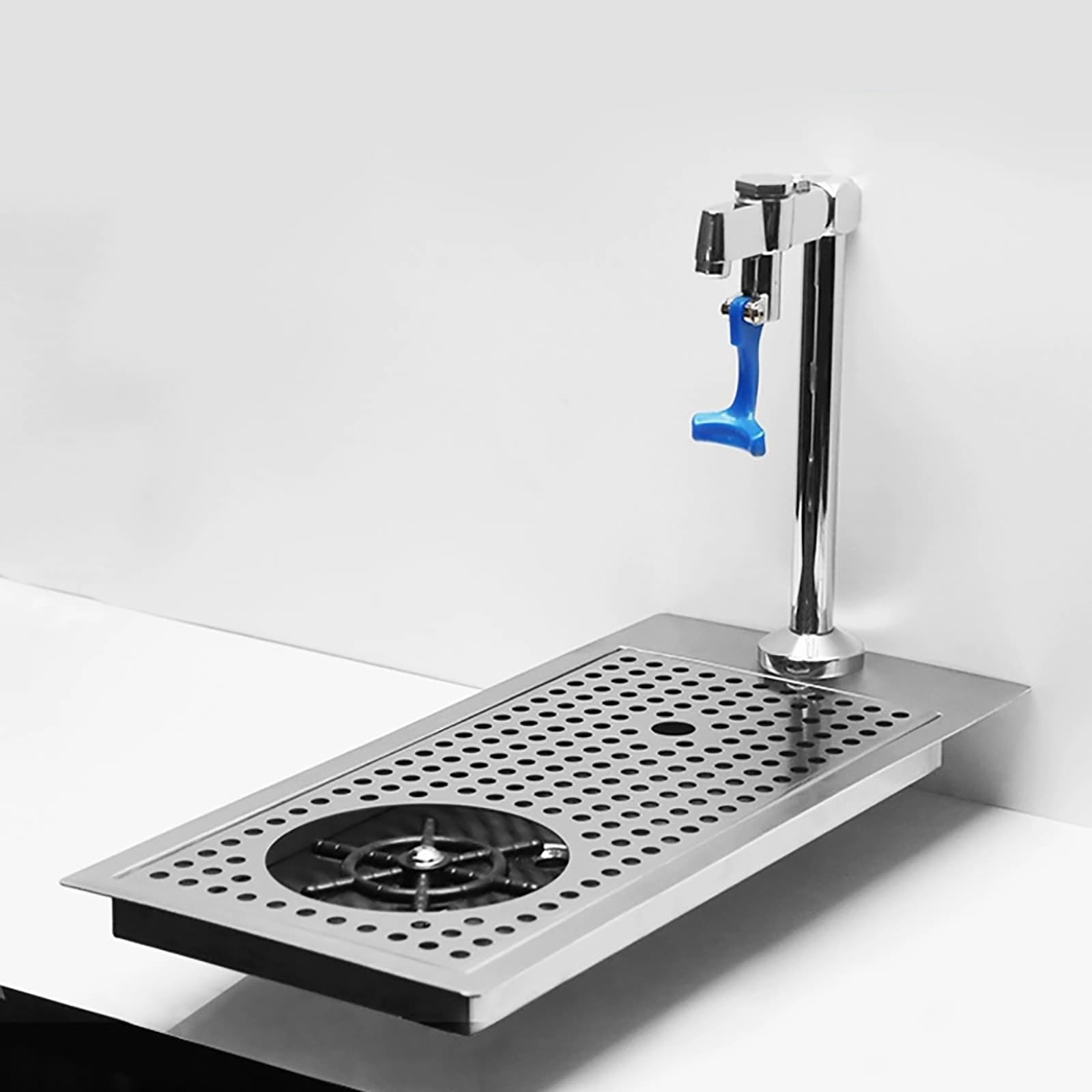 Lavabicchieri in Acciaio Inox Commerciale, con Rubinetto in Case, Ristoranti, Bar, Negozi di Té al Latte, Caffetterie