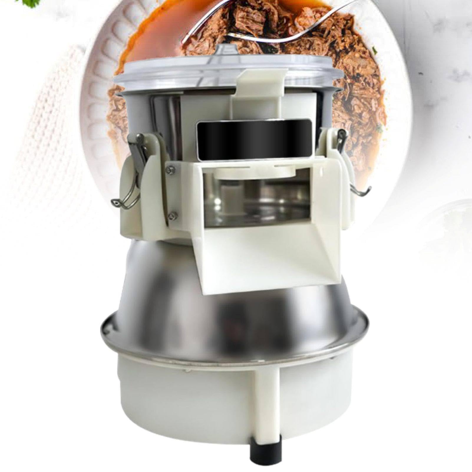 MhWrughts Automatic Chicken Breast Shredder Machine, Electric Chicken Meat Shredder 180W, High Efficiency 120-240 lb/h for Cooked Chicken Breast, Commercial Kitchen