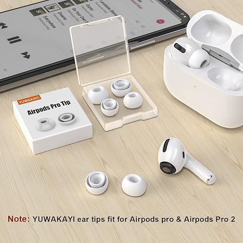 Miniatura 7 de 3 pares Almohadillas de repuesto para Airpods Pro y Airpods Pro de 2 generación con orificio de reducción de ruido, almohadillas de silicona para