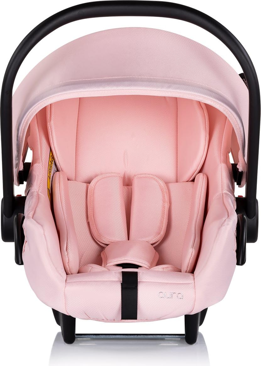 Chipolino, Fotelik samochodowy i-Size Aura (40-85 cm) Grupa 0+, regulowany uchwyt, kolor: różowy