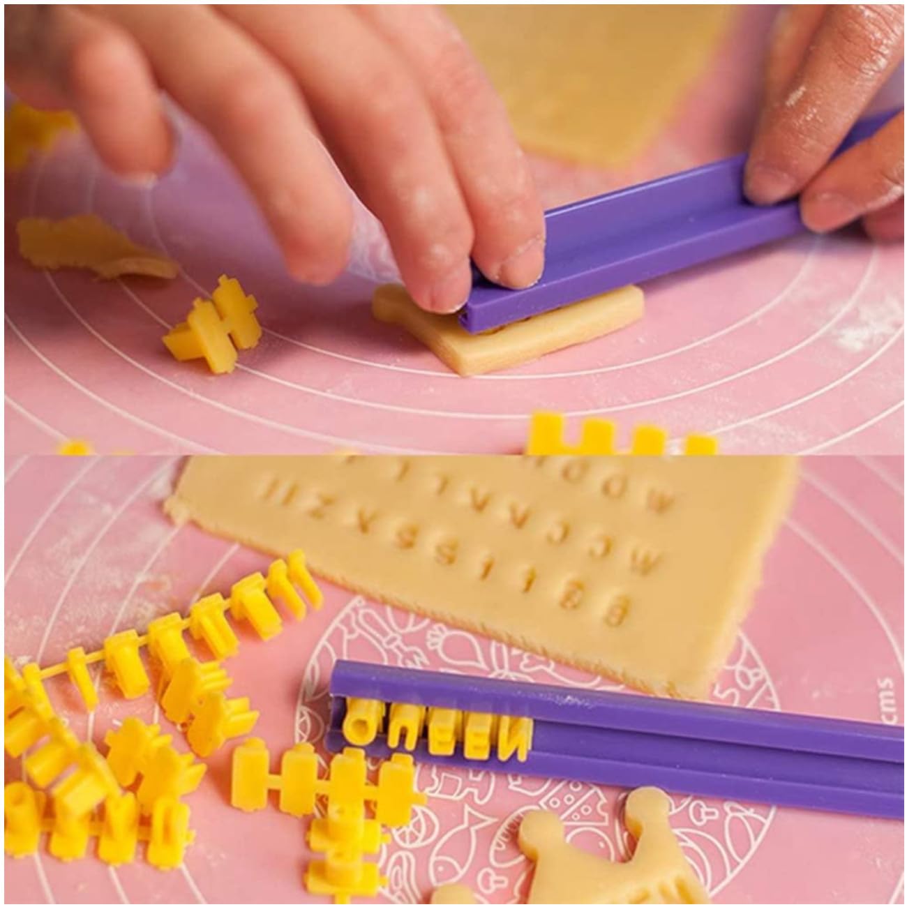 Set 72 Timbri Per Biscotti Con Lettere Alfabeto - Per Decorare Torte, Biscotti E Pasta Di Zucchero - Foto 5