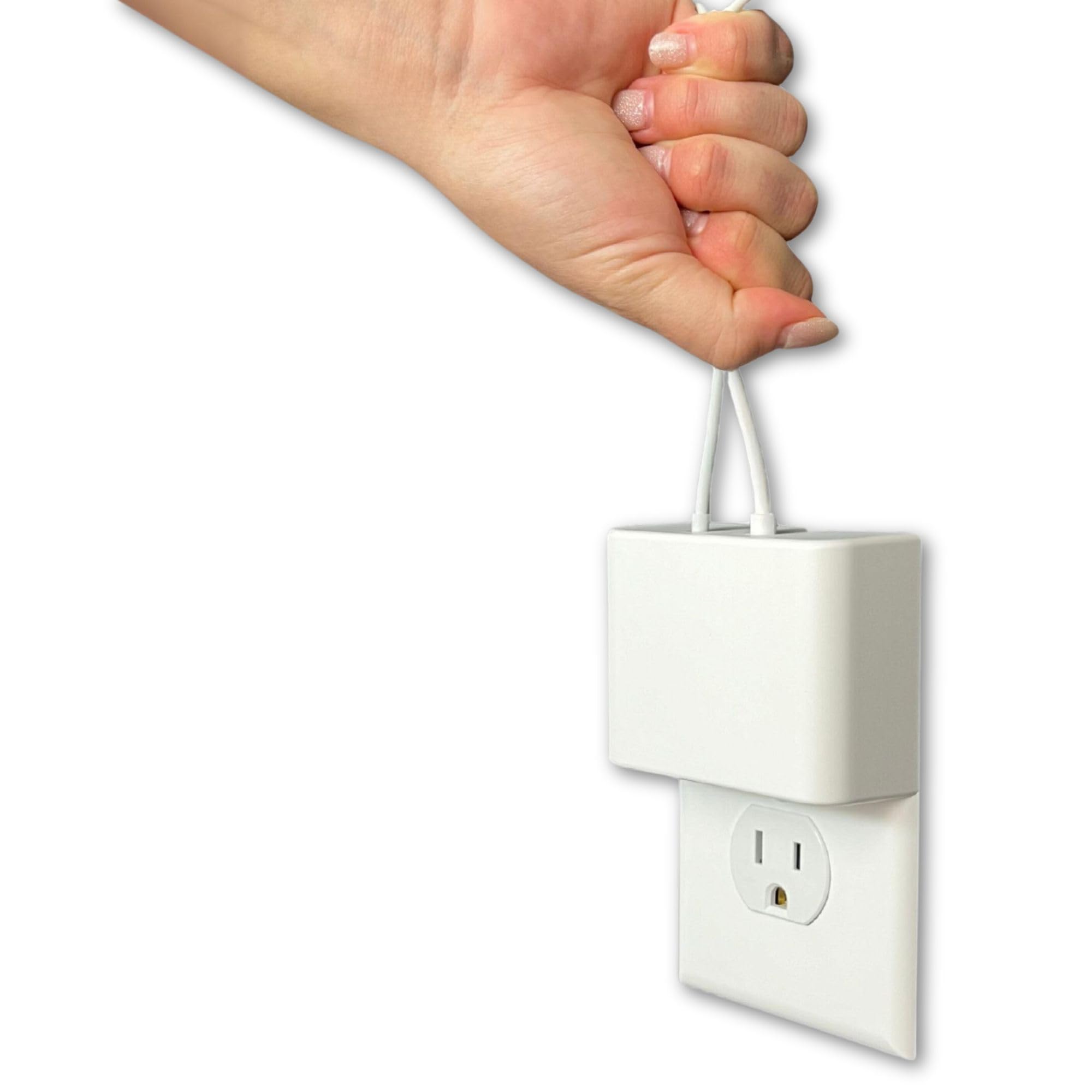 Permaplug Bloqueo del cargador: protege el cargador de tu teléfono contra robos, desenchufes y daños en el cable (rayos, 3 pies)