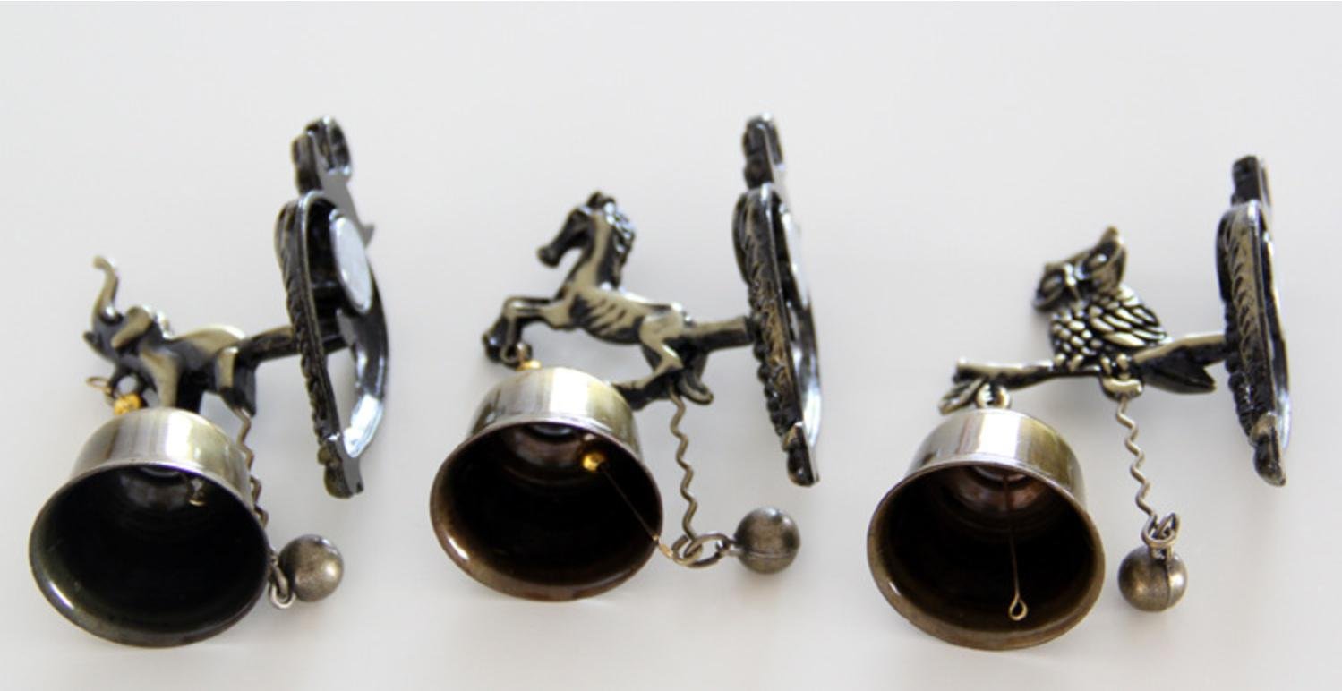 Amazon | Boa Sorte アンティーク ドアベル マグネット 動物 モチーフ