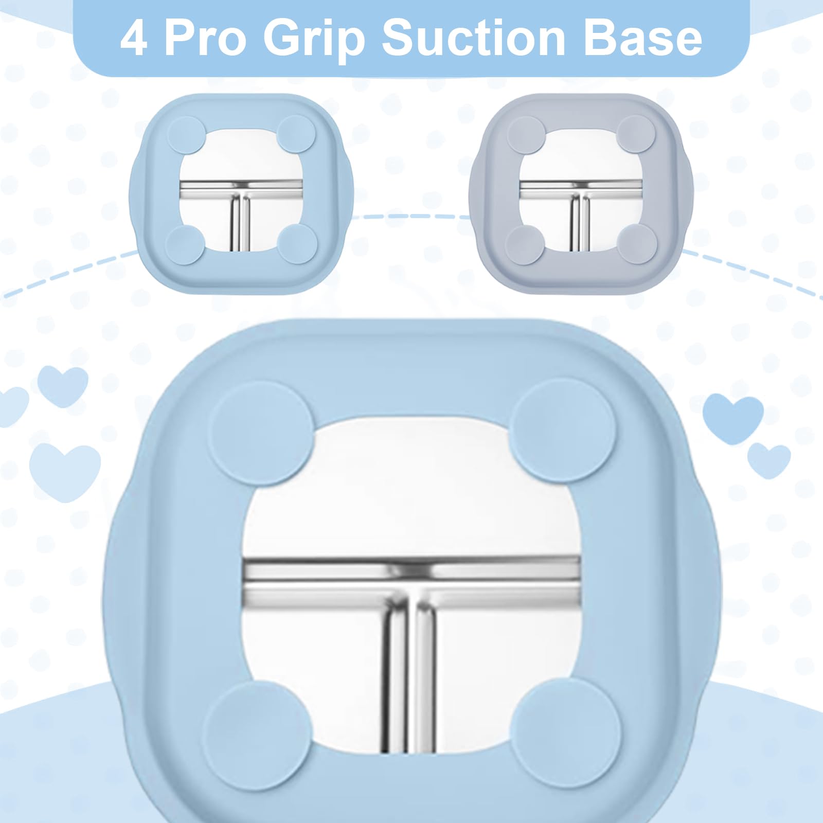 Lot De 2 Assiettes Bébé Avec Ventouses En Acier Inoxydable 304 - 3 Compartiments, Sans BPA, Lavables Au Lave-vaisselle