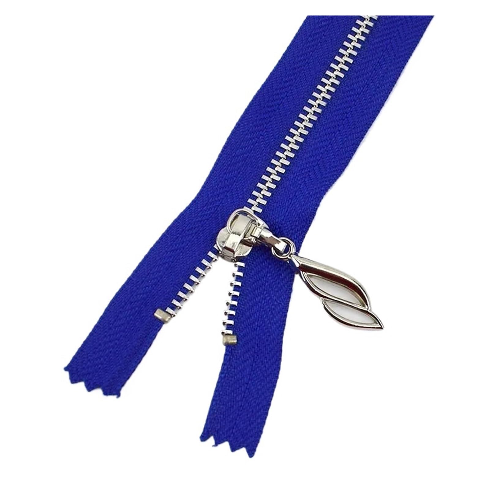 5Pcs 3# Metal Zipper for Sewing 30cm Close-End Zippers Silver Tooth Bag Decor Zip DIY Garment Accessories(ZA078-RoyalBlue)