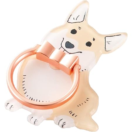 Amazon エレコム スマホリング ホールドリング 360度回転 落下防止 スタンド機能 かわいい動物シリーズ コーギー P Stramdog3 エレコム ホールドリング