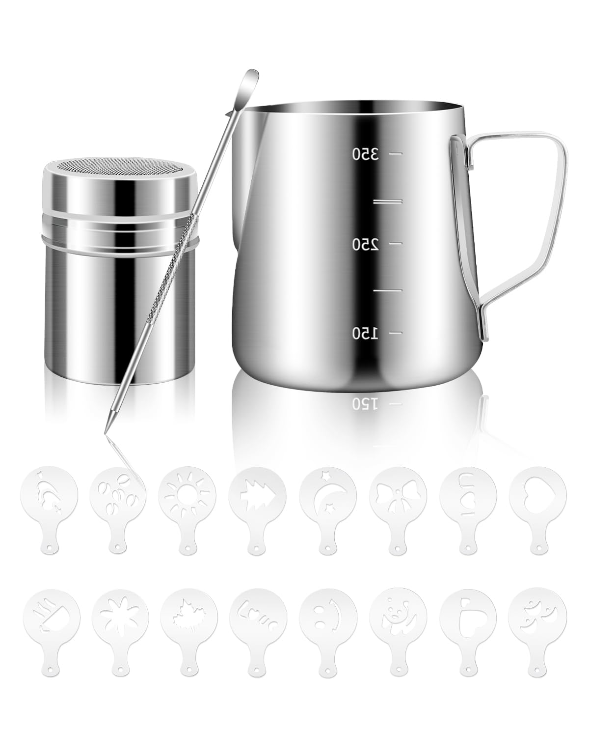 Milk Frothing Pitcher 350ml/12oz Steaming Pitchers Set
