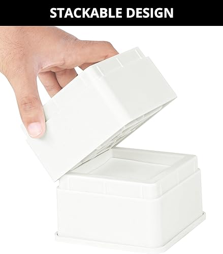 Miniatura 6 de Utopia Bedding Elevadores de cama de 3 pulgadas, paquete de 8, elevadores de muebles con espuma antideslizante y almohadilla de goma, elevadores de