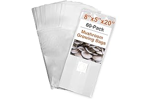 TonGass 8"x5"x20" Extra Thick Mushroom Bags for Cultivation