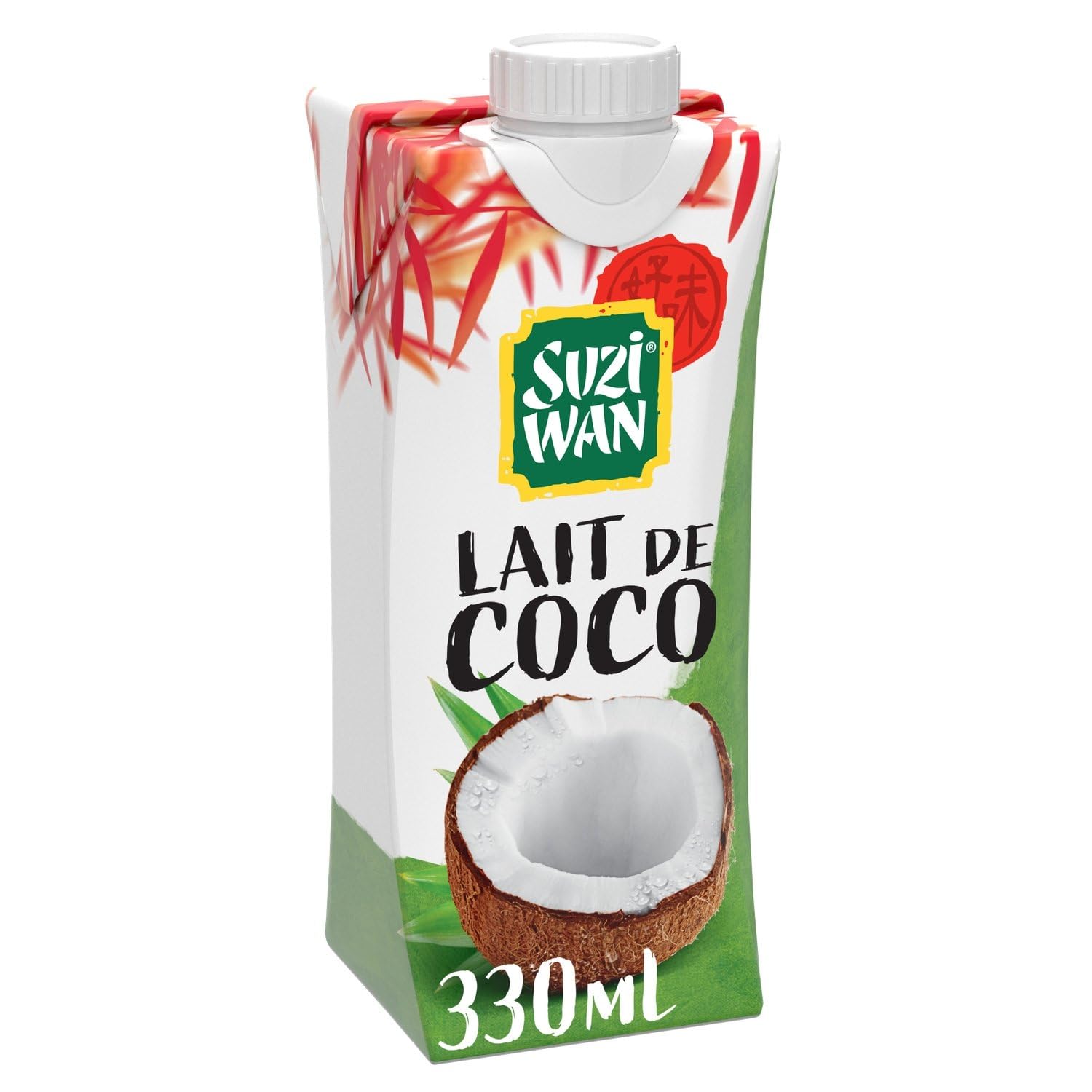 Lait de coco SUZI WAN - la brique de 330mL Lot De 4 - Par Lot