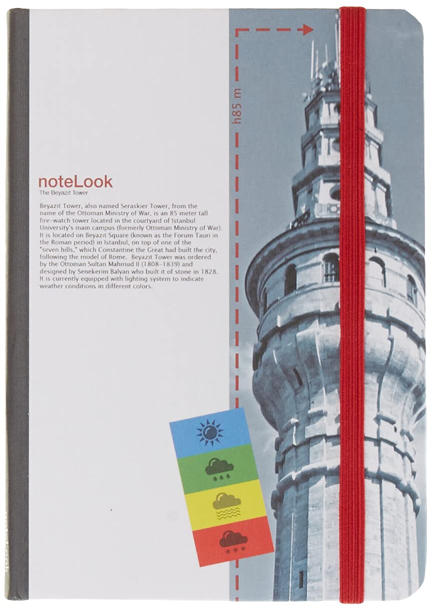 Scrikss Istanbul Kuleler Notelook Çizgisiz Defter A6