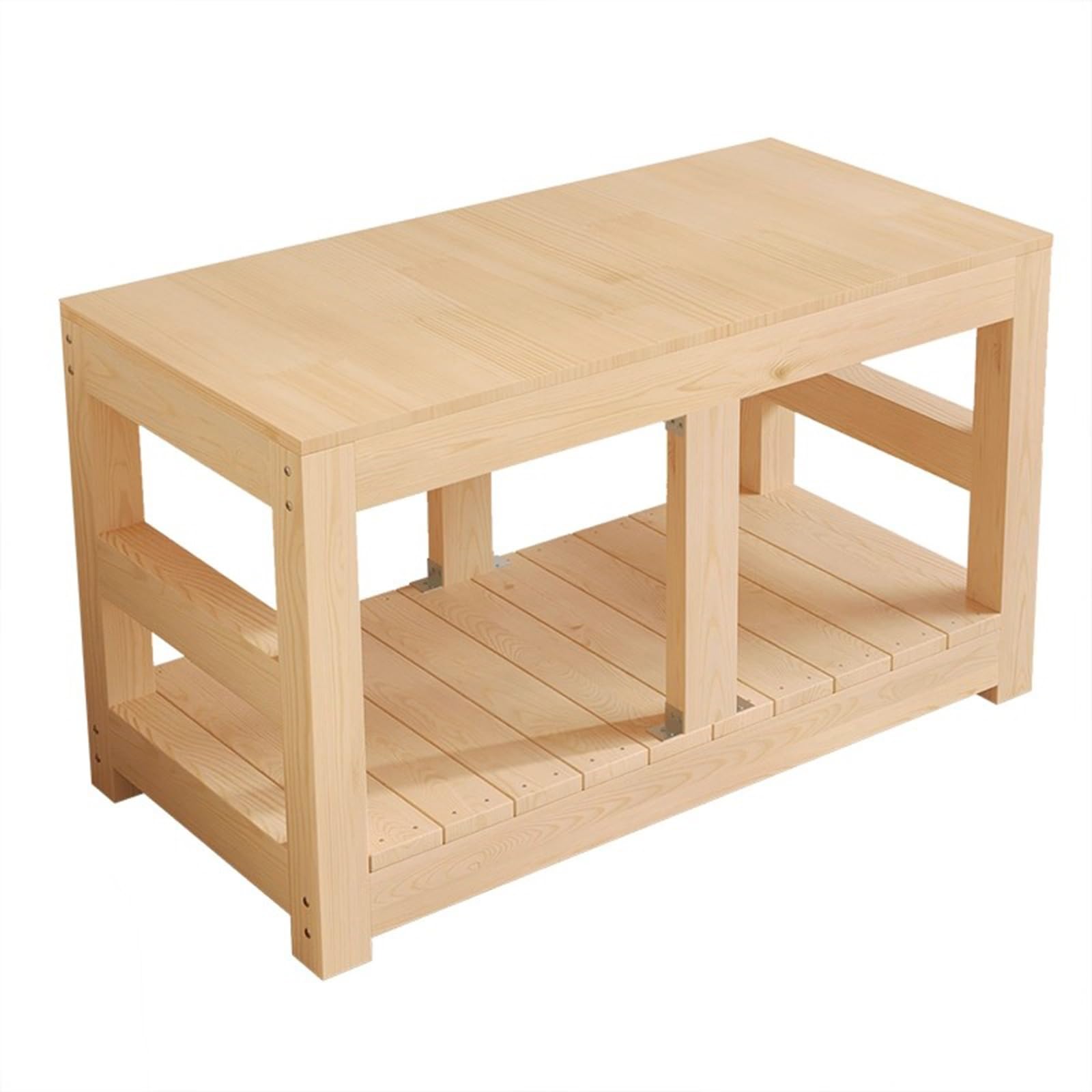 Support d'aquarium en bois massif – Support robuste pour aquarium à tortues avec pieds épais renforcés pour la maison et le bureau