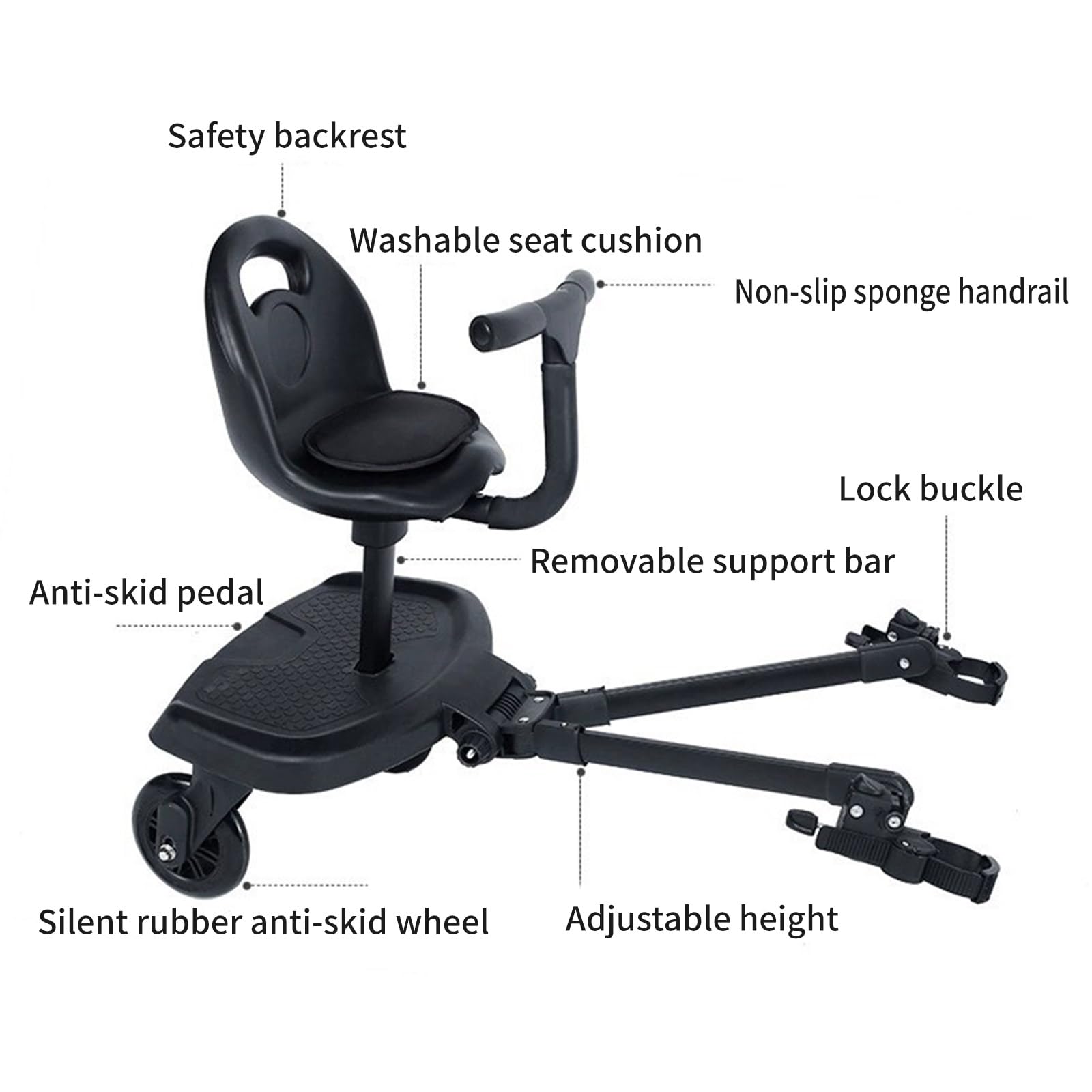 Praktisches Kinderwagen Zubehör Praktische Befestigungs Stehplatte Bietet Ihrem Kind mehr Platz zum mit dem Pedal Adapter