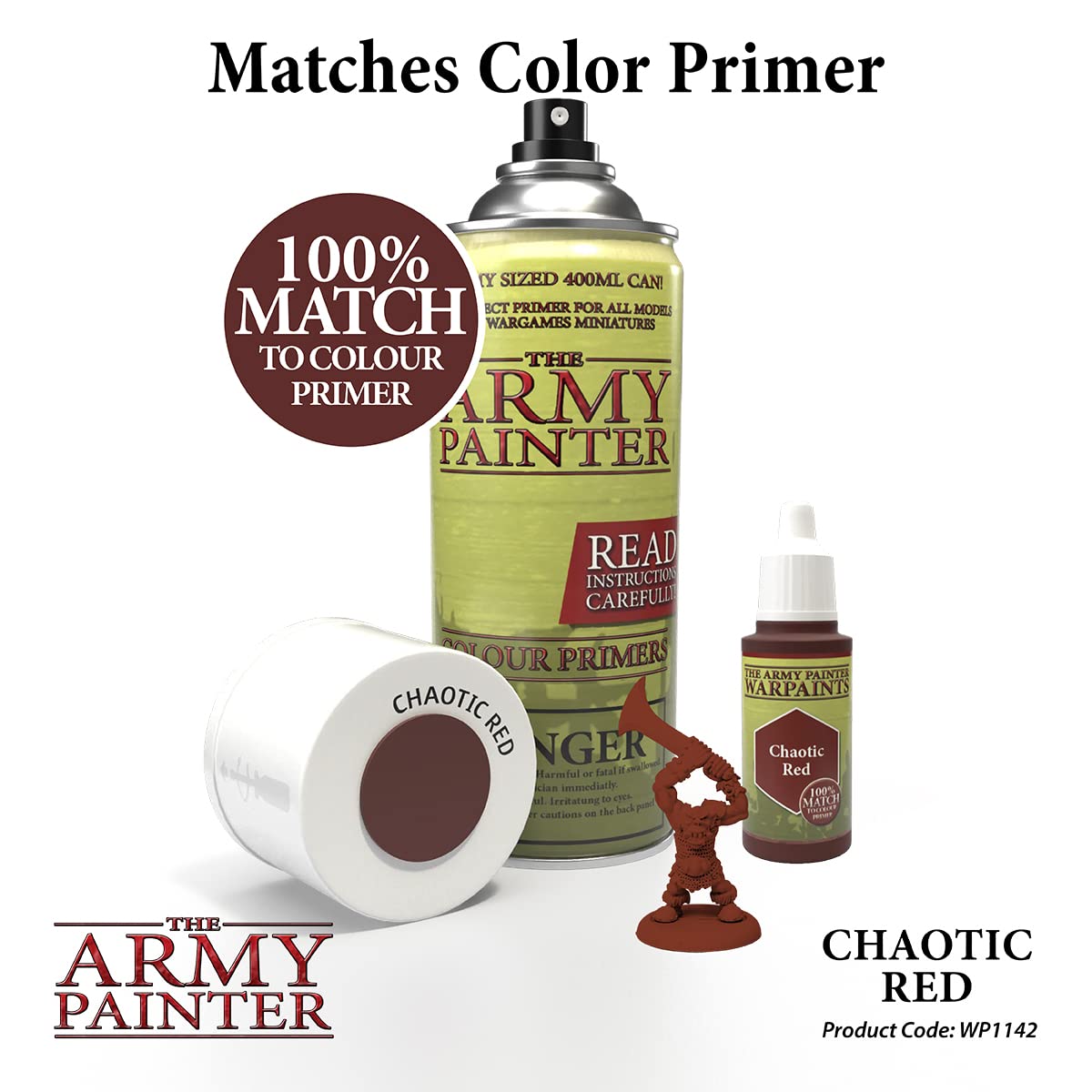 Sprej The Army Painter - Colour Primer - Chaotic Red - Deskové hry