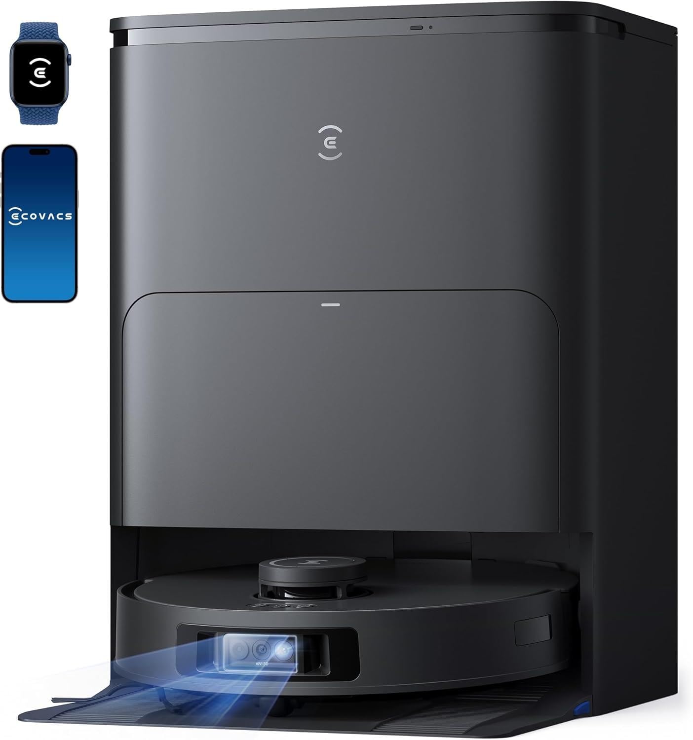 ECOVACS DEEBOT T30S PRO Saugroboter mit Wischfunktion, 13.500 Pa, ZeroTangle Technologie, 70°C heißes Wasser Wischen beim Waschen, TruEdge™ Kantenwischen, 6.400mAh Batterie, AI-Hindernisvermeidung