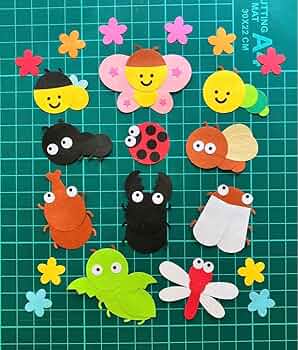 壁面飾り 注文 昆虫採集 壁面飾り 夏 7月 8月 昆虫採集 虫取り - MAI-OCHIBI'S GALLERY