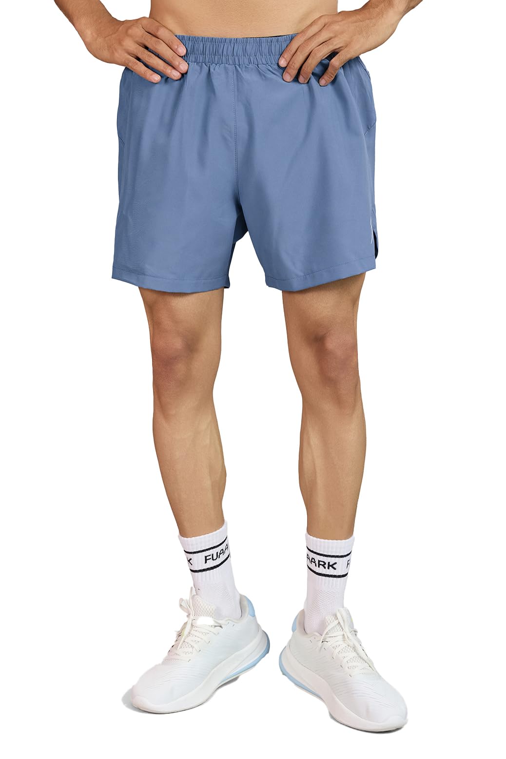 fuaark Men Regular Fit 5" Dual Layer Training or Gym Sports Shorts with Compression Inner-picture-14