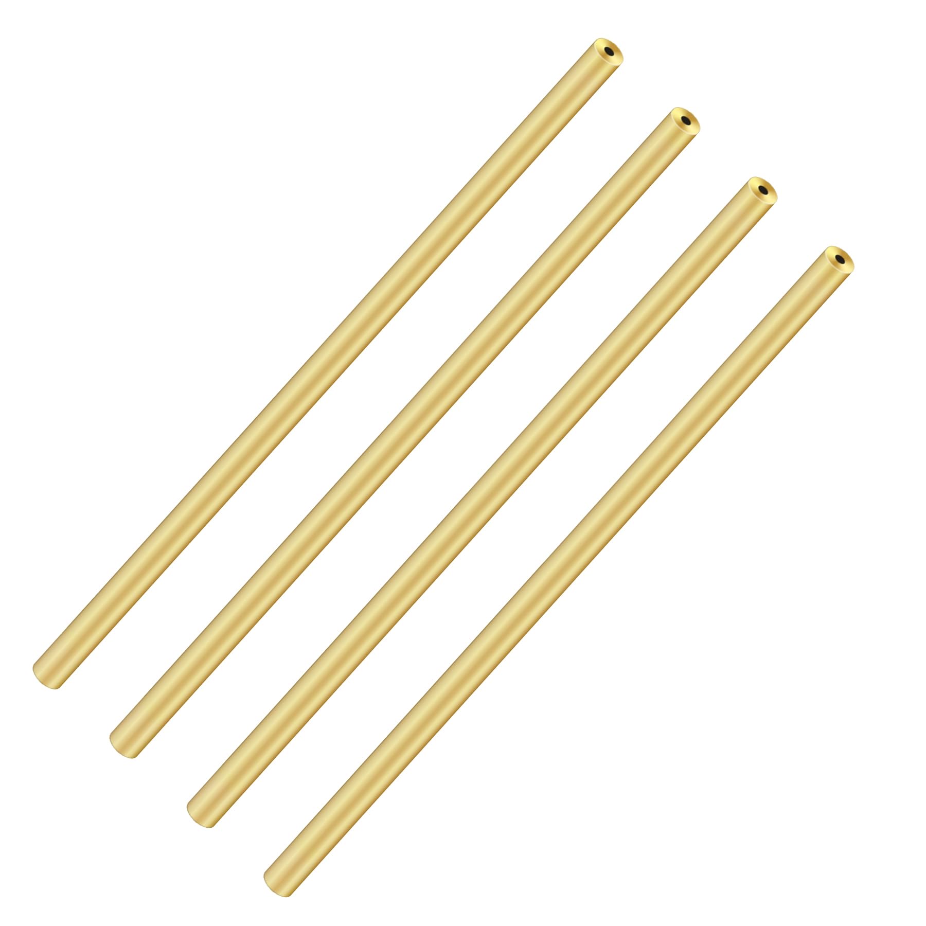 iMeistek Brass Tube, 3.5mm OD x 1mm Wall Thickness 200mm Length Brass Round Pipe Tubing for DIY Crafts (4PCS)