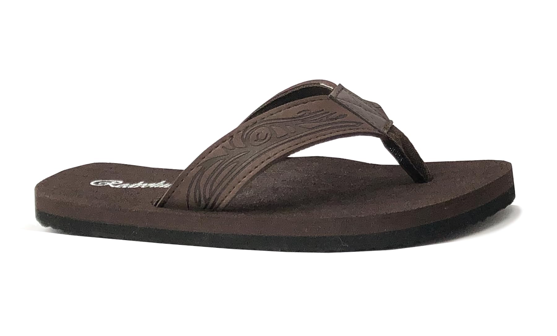 REDVOLUTION New Boys' Beach Sandal TRIBAL Tattoo | Geometric Bali Flip-Flop Sandals