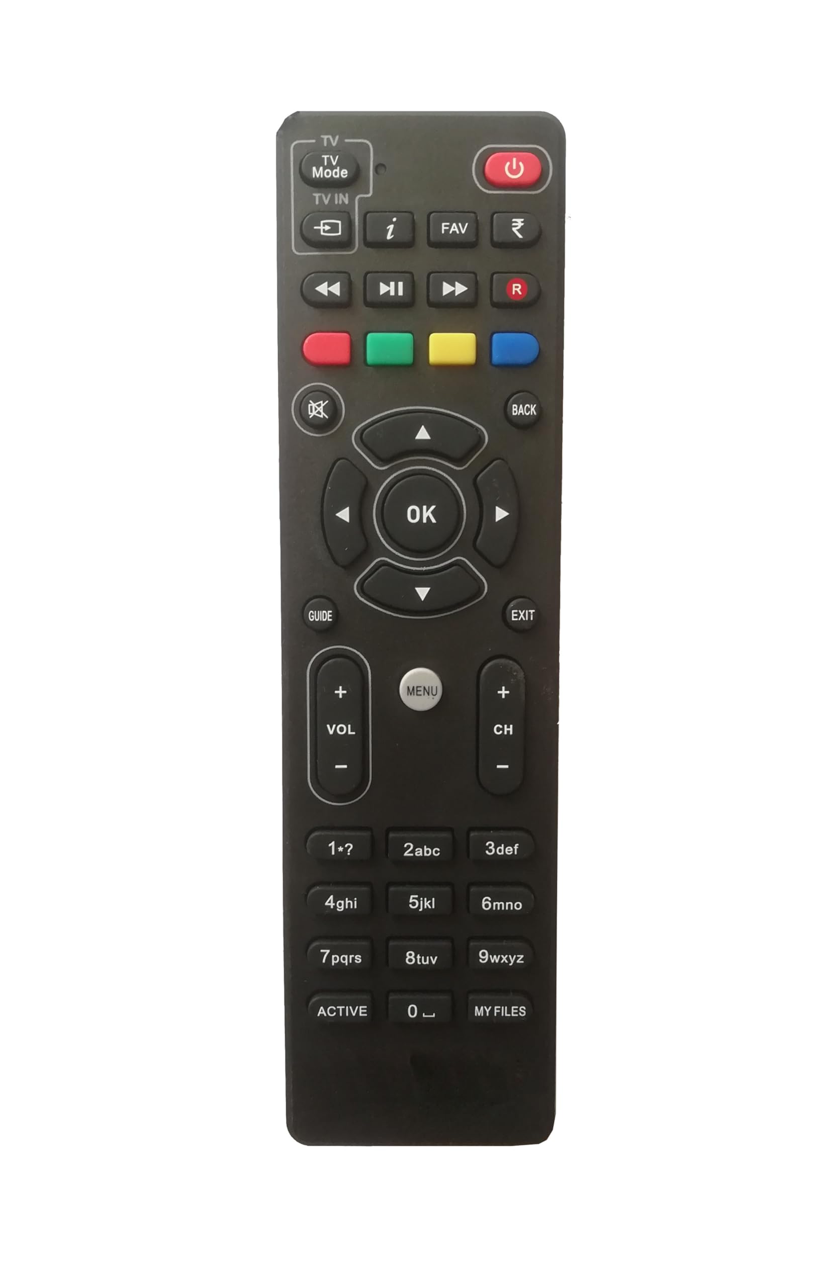 LipiWorld® Dish TV Set Top Box Remote Control (R) (Old Remote Exactly Same Remote Will Only Work) Compatible for Dish TV DTH Settup Box