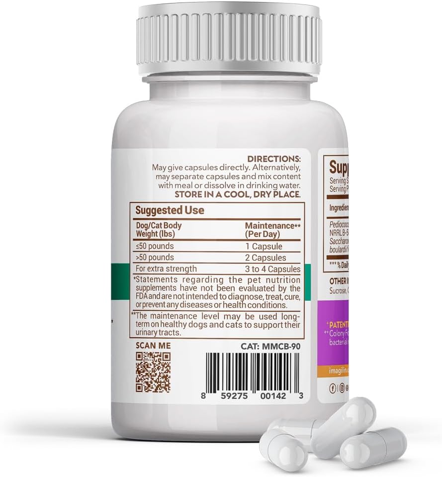 Cranberry 90 Count Probiotic Supplement for Urinary Health of Dogs and Cats