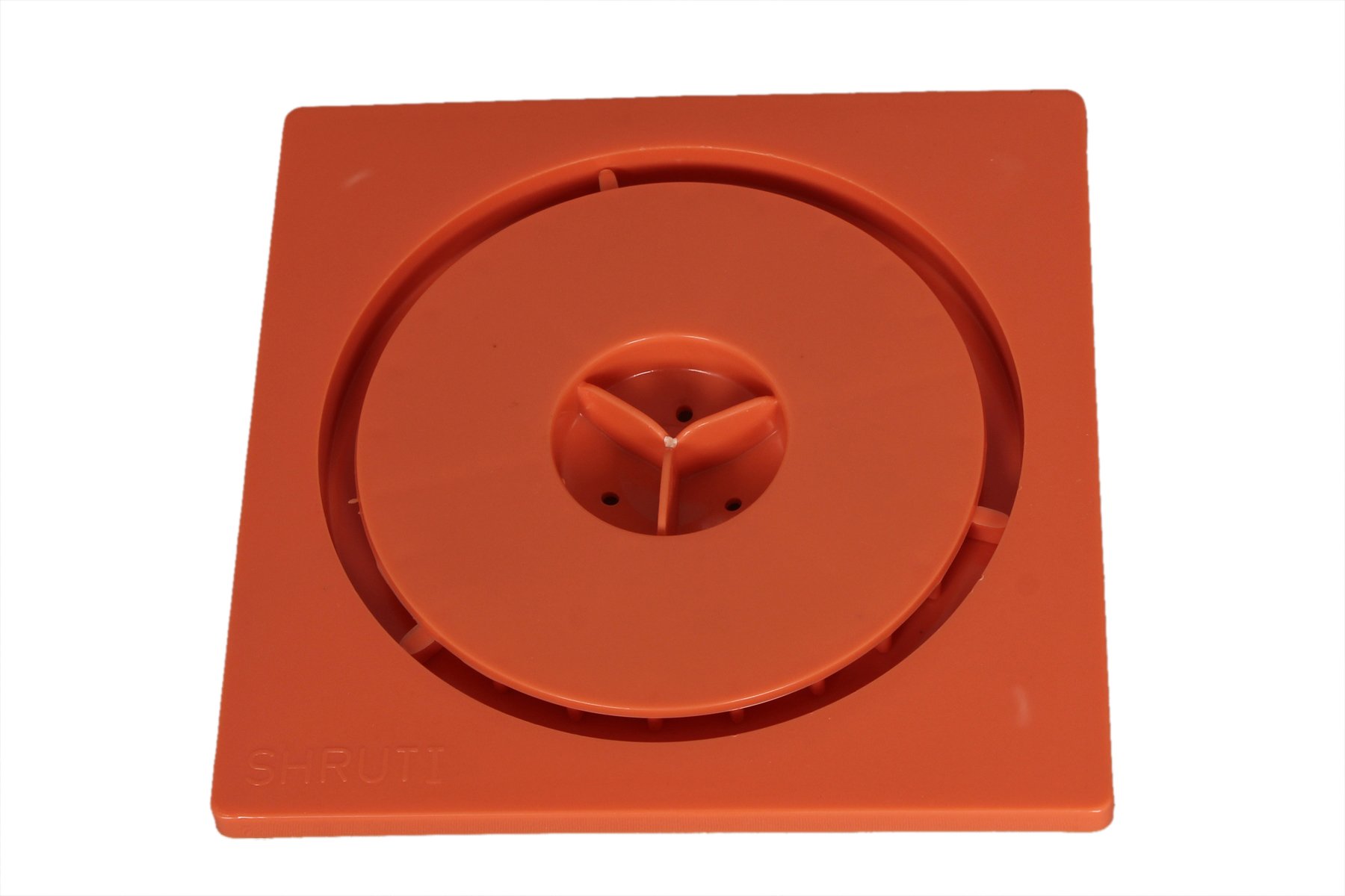 SHRUTI Abs Floor Trape, Gutter Jali for All Types of Water Drain Outlet. Comes with Free Filter Cup Set - 1264(Tomato Color),1272