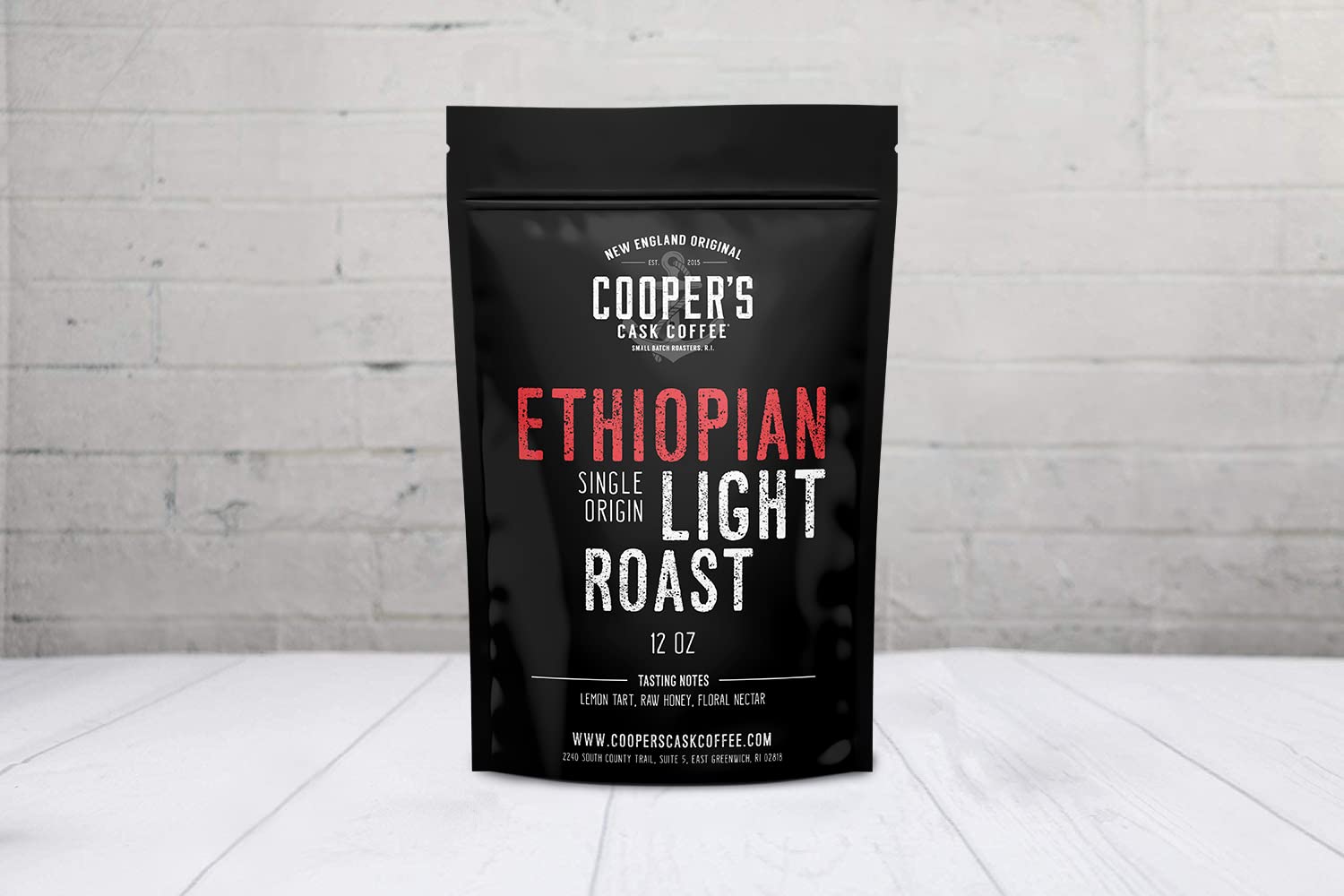 Ethiopian Bold Light Roast Grade 1, Ground Coffee, Natural Dry Processed Single Origin, Intense Bright Bold & Aromatic Coffee, Gourmet Coffee - 12 oz Bag