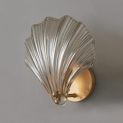 Miniatura 3 de Luces de pared para interiores, aplique de pared en forma de concha, apliques de vidrio en forma de concha, lámpara de pared E14, luces de pared