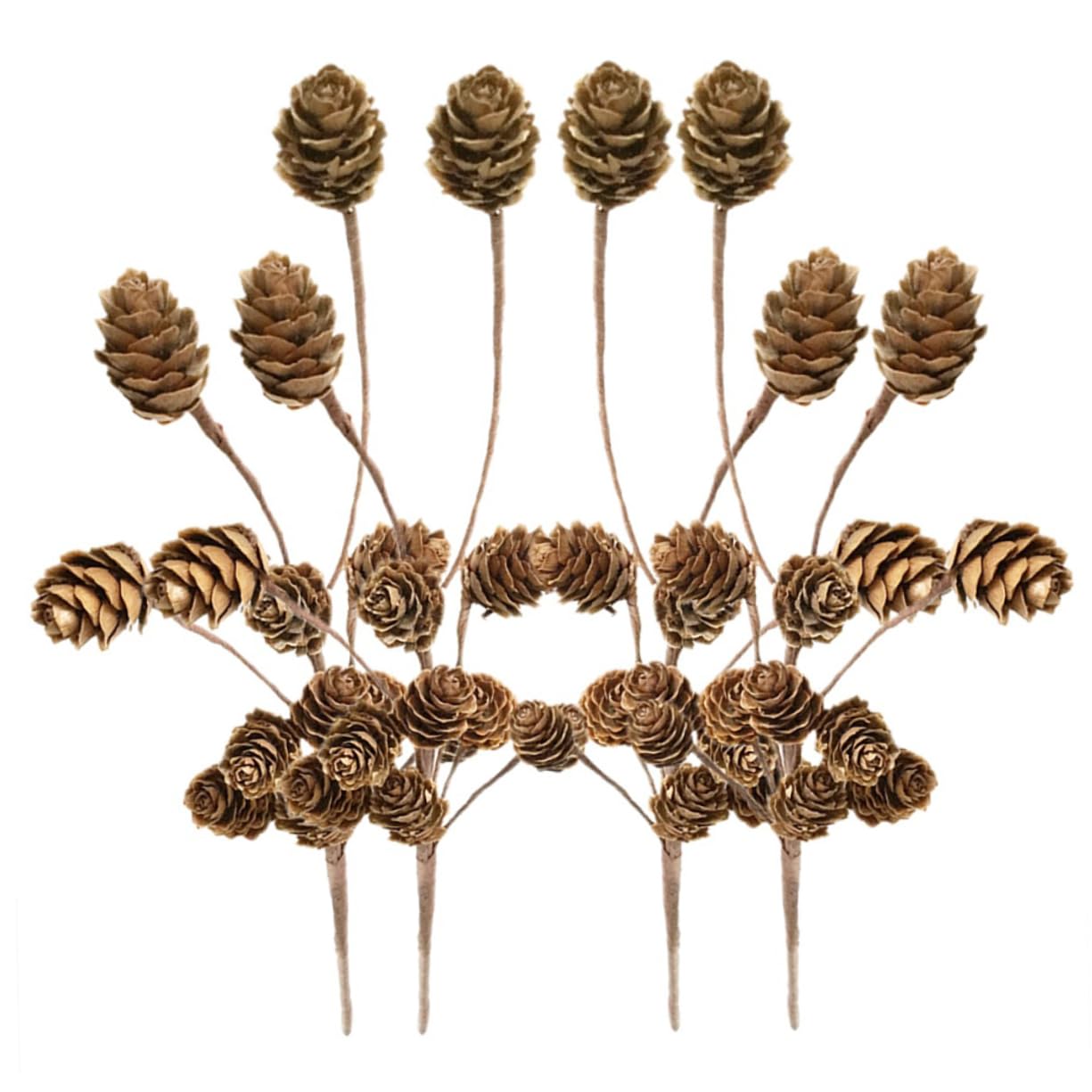 Abaodam 12 De Pino Púas De Pino con Piñas De Pino De Navidad Guirnalda De Pino Decoración De Púas De Navidad Púas De Pino Falso Arreglo De Flores Artificiales