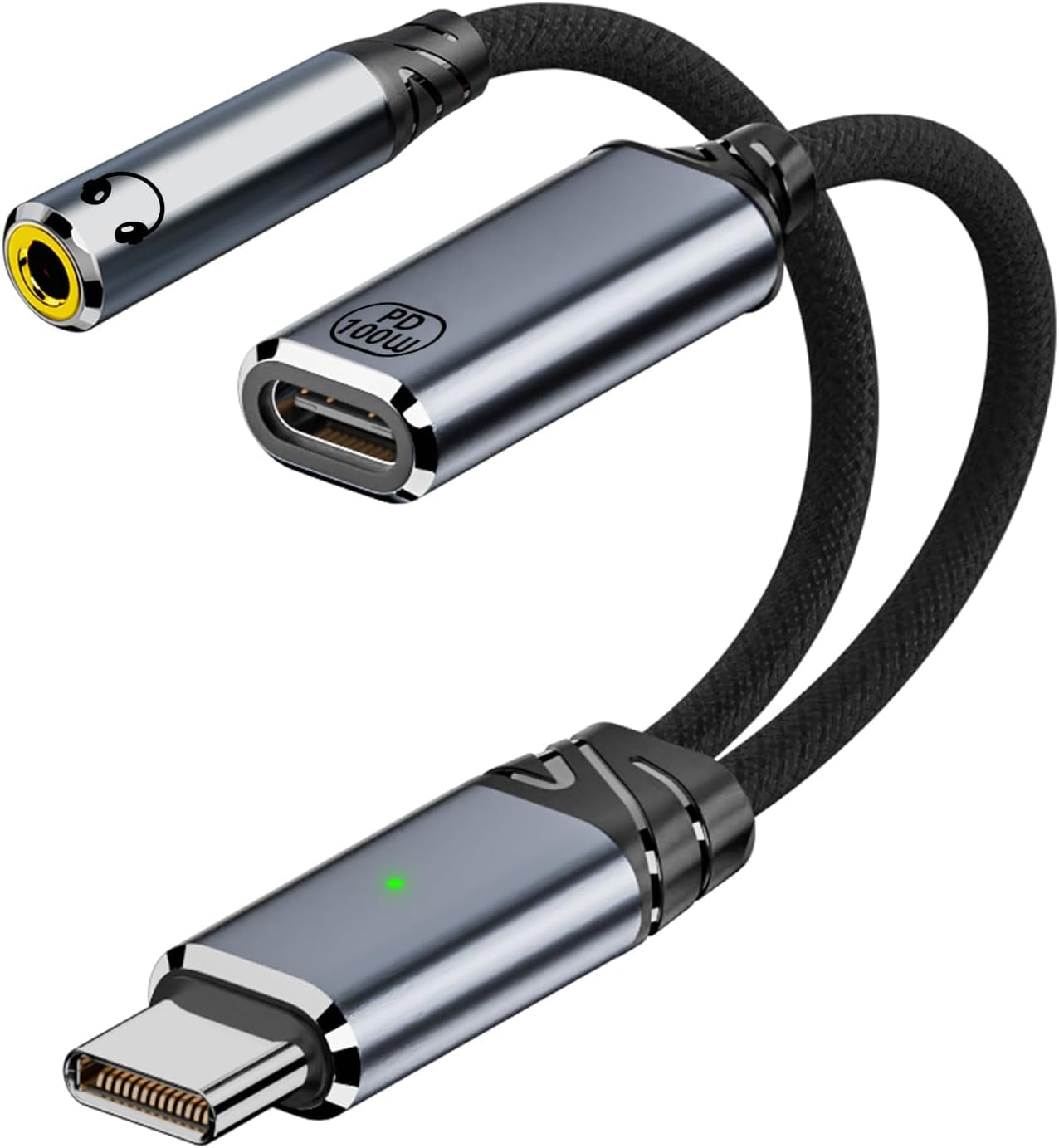 Tobo USB C to 3.5mm Headphone Adapter with 100W Fast Charging, 2-in-1 USB Type-C to Aux Audio Jack Cable Cord Compatible with Phone 16/15 Series, Pad, MaBook and More (TD-1419CC)-image-44
