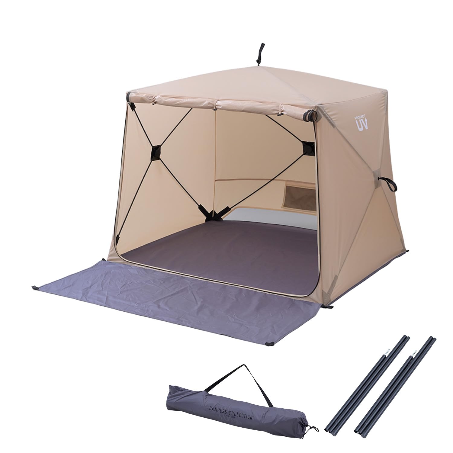Amazon.co.jp: [キャンパーズコレクション 山善]傘みたいに広げるだけ