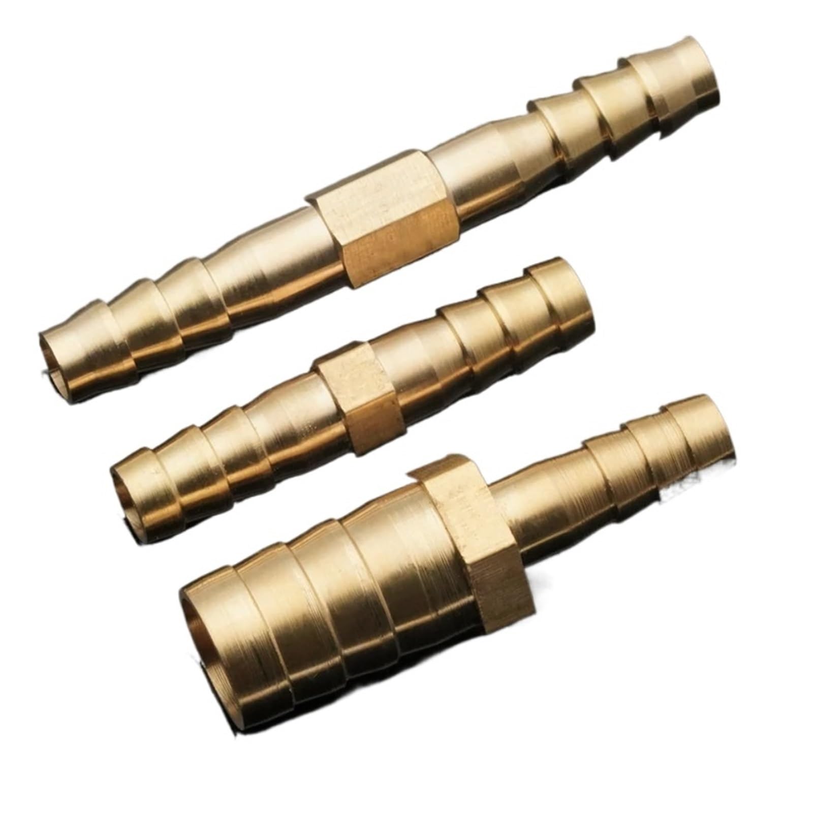 Brass Straight Hose Pipe Fitting Equal Barb 4mm 5mm 6mm 8mm 10mm 12mm 16mm 19mm 25mm Gas Barbed Coupler Connector Adapter(19-8mm)