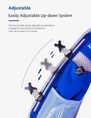 Miniatura 4 de AONIJIE Chaleco de hidratación para correr para mujeres y hombres, apto para vejiga de 1.5 litros de 6.8 pulgadas, mochila de senderismo de