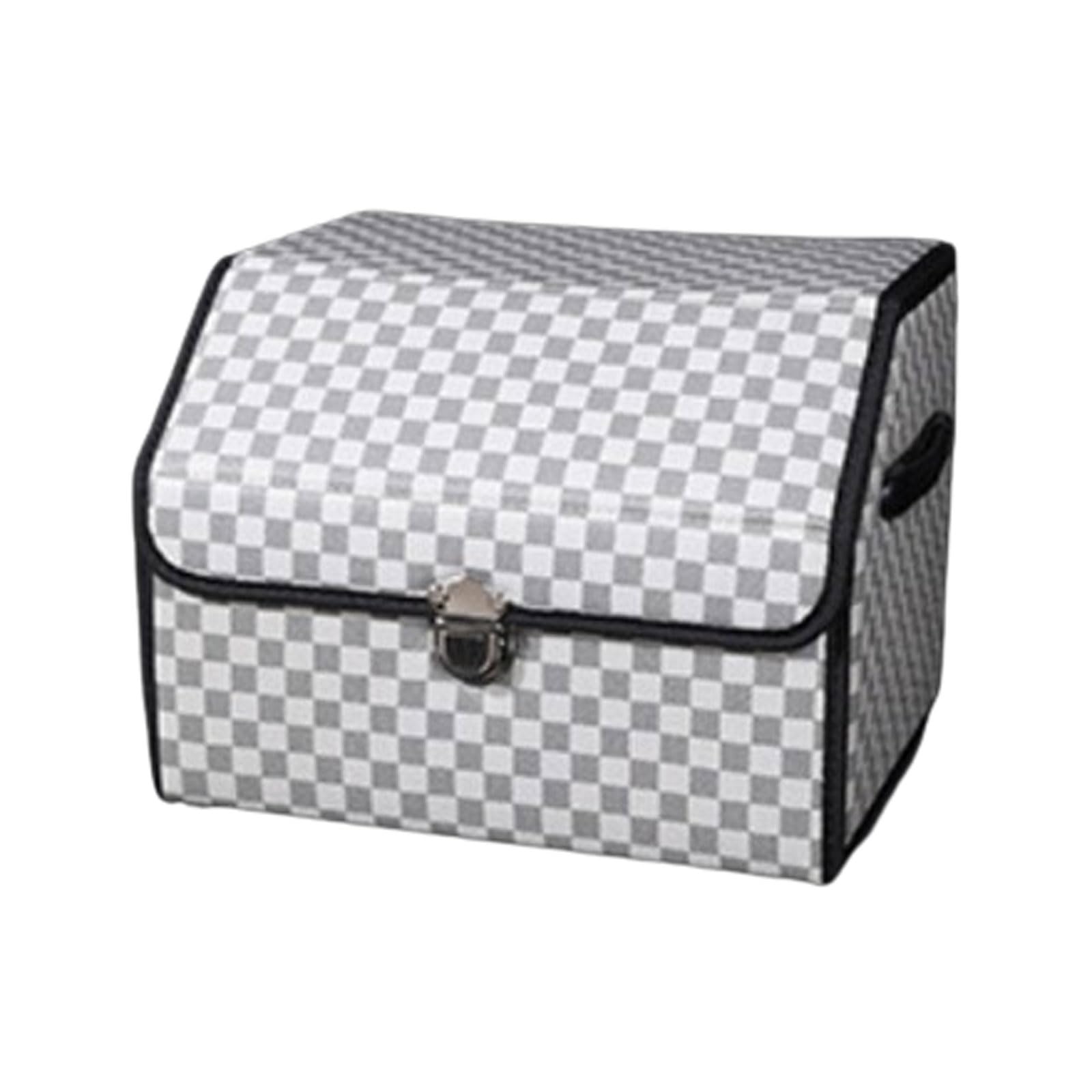 Organizer Bagagliaio Auto, Organizzatore per Auto per Vano di Lusso Auto Organizer Impermeabile Pieghevole Organizzatore di Immagazzinaggio per SUV/Auto/Camion,Fondo Antiscivolo, Coperchio Pieghevole