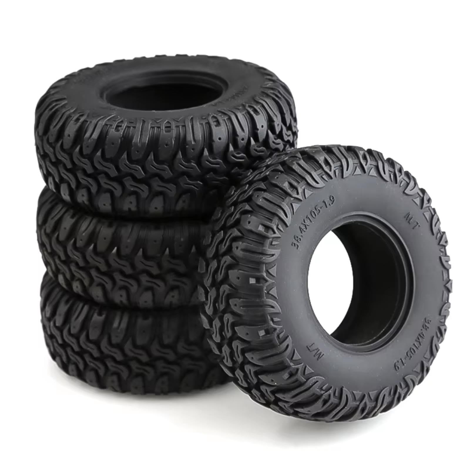 Piezas Neumáticos Goma 105 Mm para Axial para SCX10 II III 90046 D90 1/10